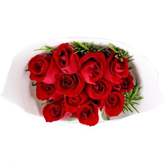 Fresh Red Roses and Bouquet