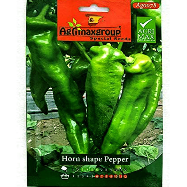 Horn Shape Pepper Seeds - www.Greenie.ae Buy online Best and Healthy Plants and quality products guarantee in Dubai Plants Shop in Dubai Abu Dhabi all over UAE Plants near me Fresh Plants in Dubai where to buy plants in UAE - Greenie.ae