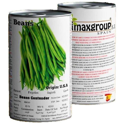 Beans Contender Seeds Tin - www.Greenie.ae Buy online Best and Healthy Plants and quality products guarantee in Dubai Plants Shop in Dubai Abu Dhabi all over UAE Plants near me Fresh Plants in Dubai where to buy plants in UAE - Greenie.ae