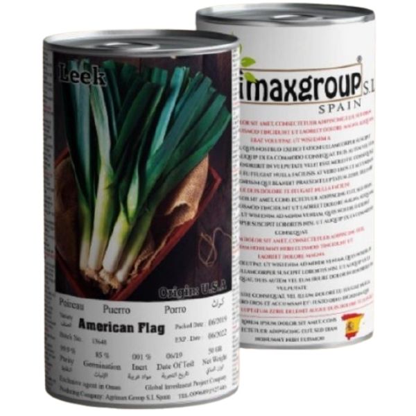 Leek American Flag Seeds Tin - www.Greenie.ae Buy online Best and Healthy Plants and quality products guarantee in Dubai Plants Shop in Dubai Abu Dhabi all over UAE Plants near me Fresh Plants in Dubai where to buy plants in UAE - Greenie.ae